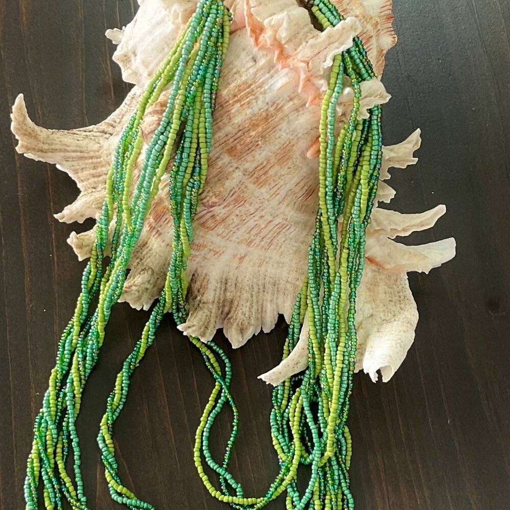 Multi-Strand Beaded Necklade